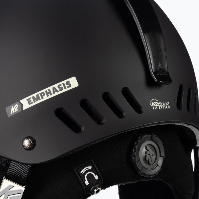 Casco da sci K2 Emphasis nero 7