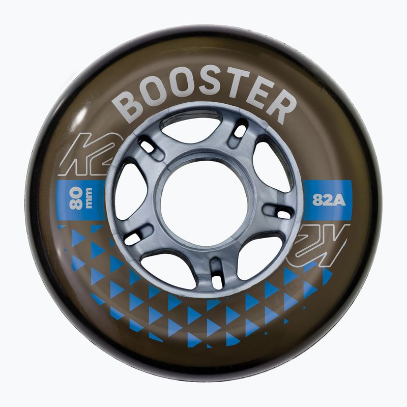 K2 Booster 80 mm/82A ruote rollerblade 4 pezzi nero.