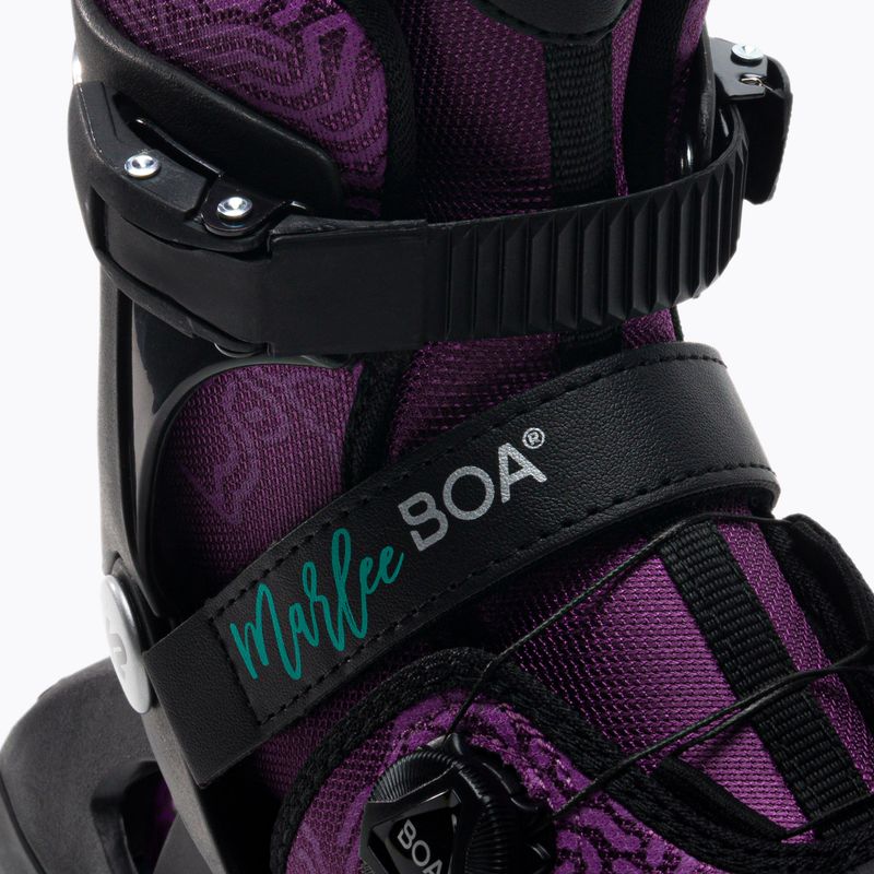 Pattini a rotelle per bambini K2 Marlee Boa viola/nero 6