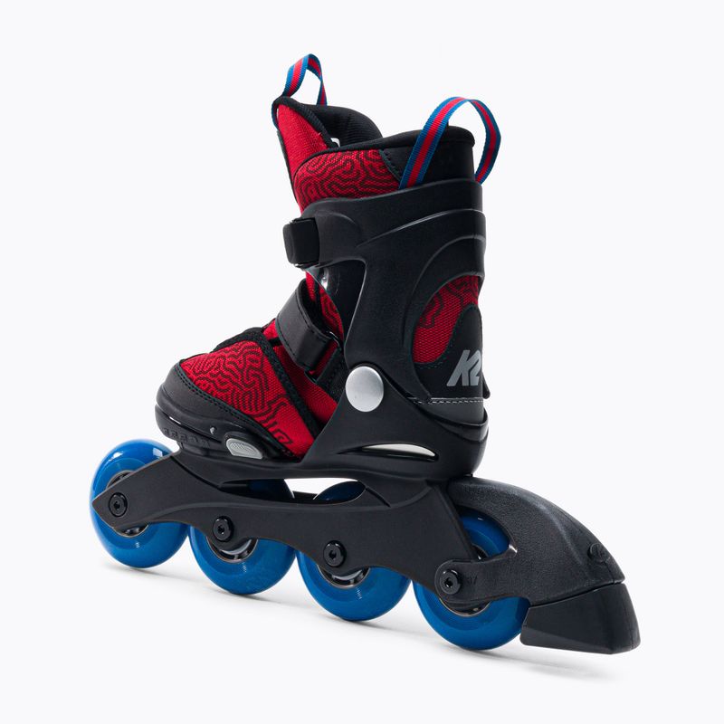 Pattini a rotelle per bambini K2 Raider Boa rosso/nero/blu 2