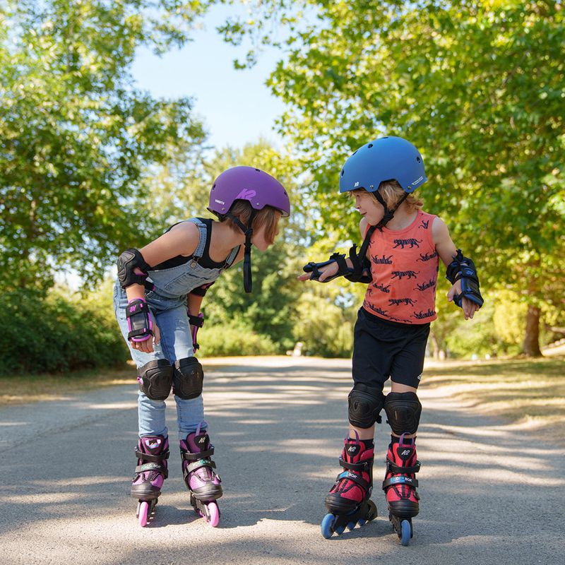Pattini a rotelle per bambini K2 Raider Boa rosso/nero/blu 10