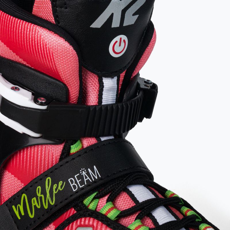 Pattini a rotelle per bambini K2 Marlee Beam rosa/nero 7