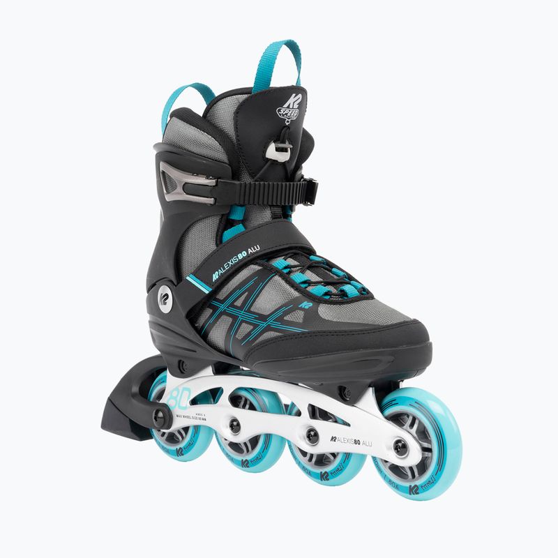 Pattini in linea da donna K2 Alexis 80 Alu grey/cyan