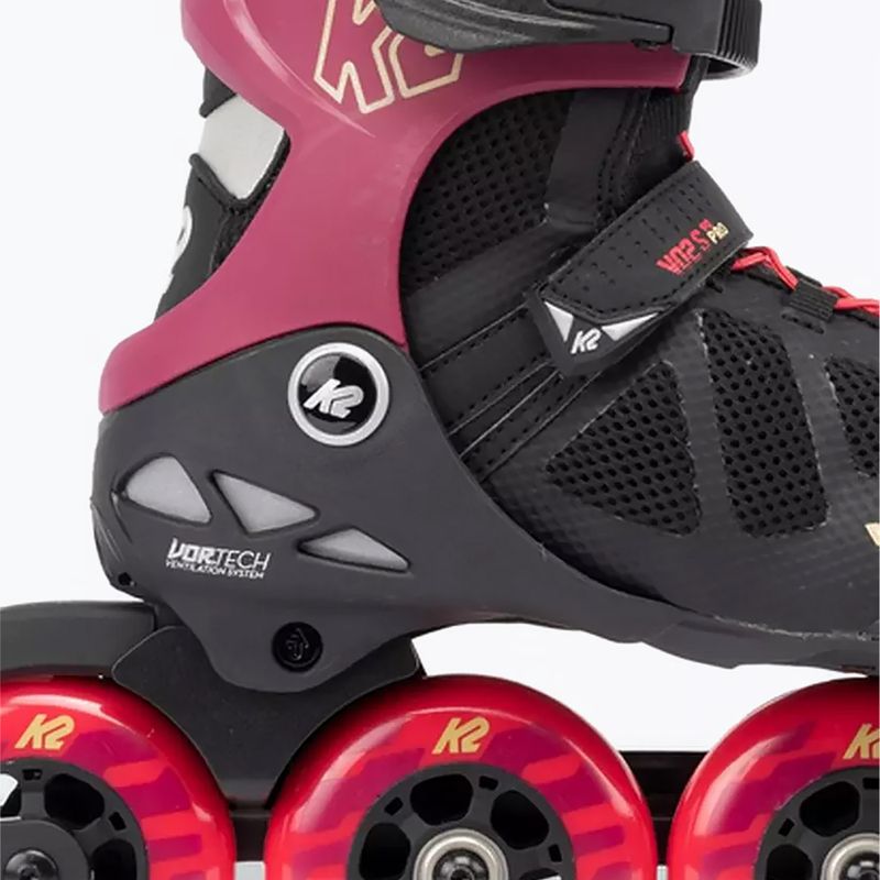 Pattini a rotelle da donna K2 Vo2 S 90 Pro nero/rosa 2