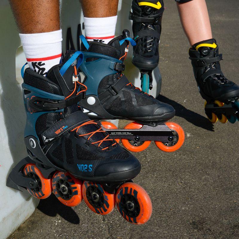 Pattini da uomo K2 Vo2 S 90 Pro nero/arancio 9