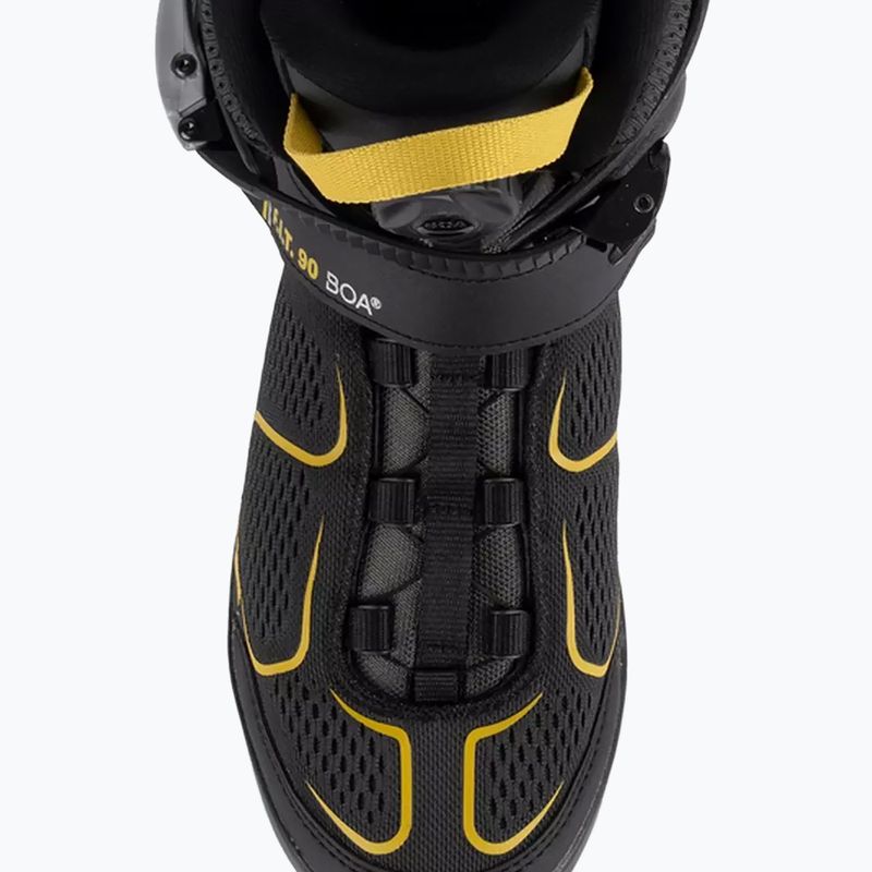 Pattini a rotelle da uomo K2 F.I.T. 90 Boa nero/giallo 11