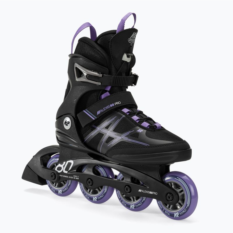 Pattini da donna K2 Alexis 80 Pro nero/lavendar