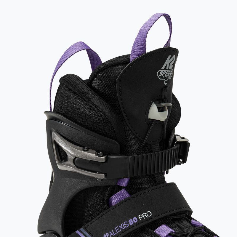 Pattini da donna K2 Alexis 80 Pro nero/lavendar 5
