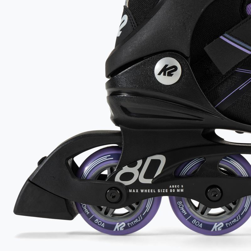 Pattini da donna K2 Alexis 80 Pro nero/lavendar 7