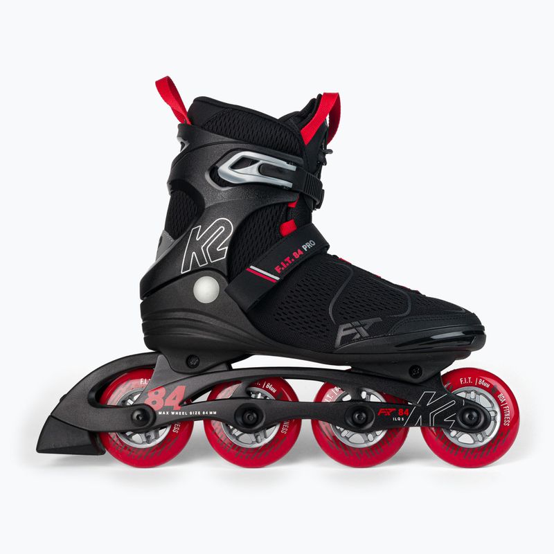 Pattini a rotelle da uomo K2 F.I.T. 84 Pro nero/rosso 3