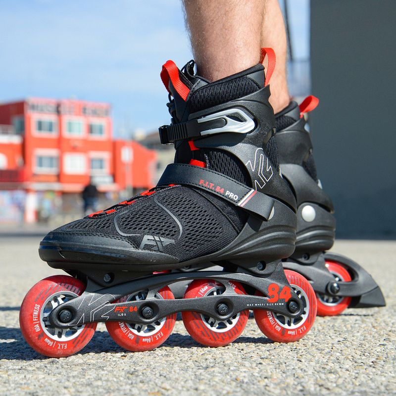 Pattini a rotelle da uomo K2 F.I.T. 84 Pro nero/rosso 8