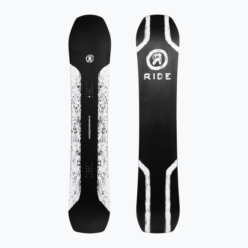 Snowboard RIDE Smokescreen nero/bianco