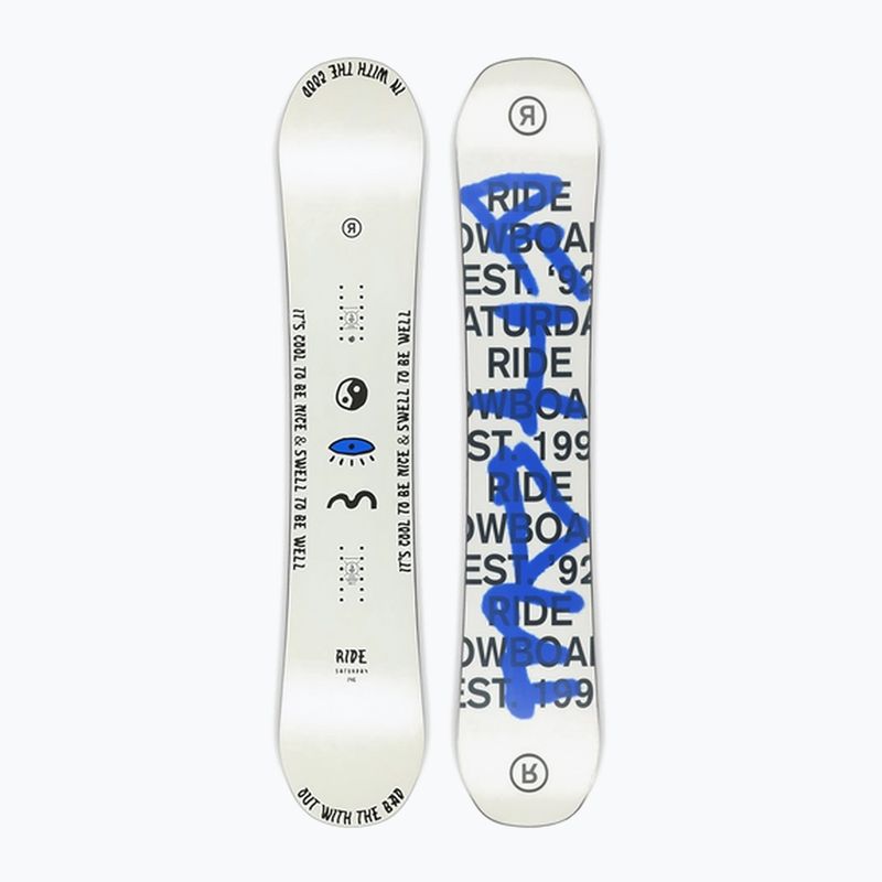Snowboard donna RIDE Saturday bianco/blu 7
