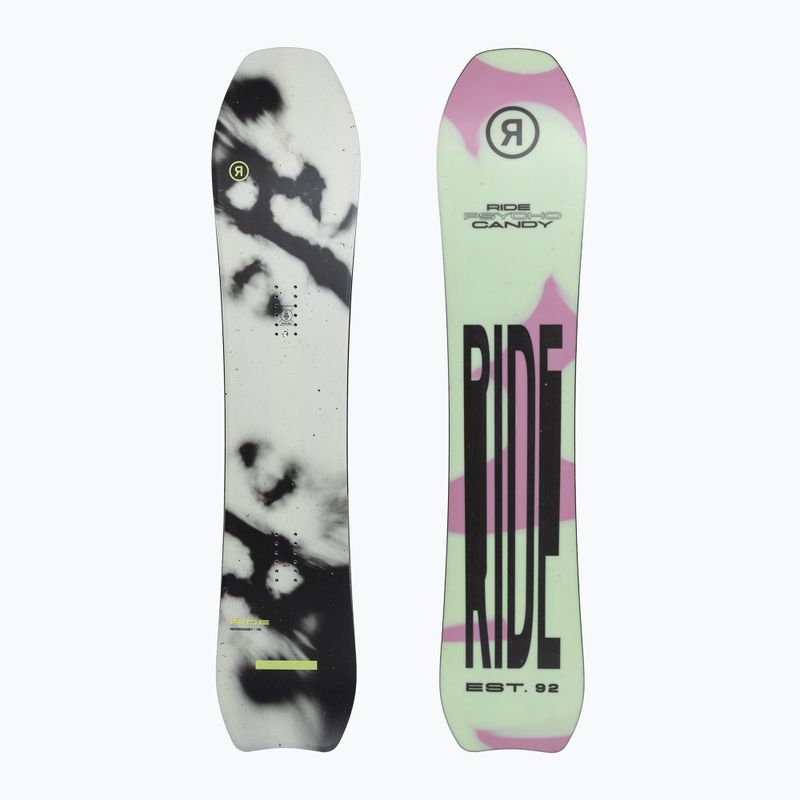 Snowboard donna RIDE Psychocandy bianco/nero/verde