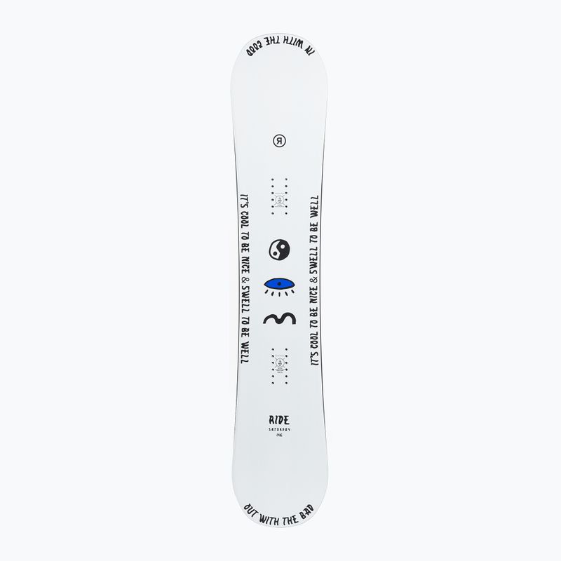 Snowboard donna RIDE Saturday bianco/blu 3