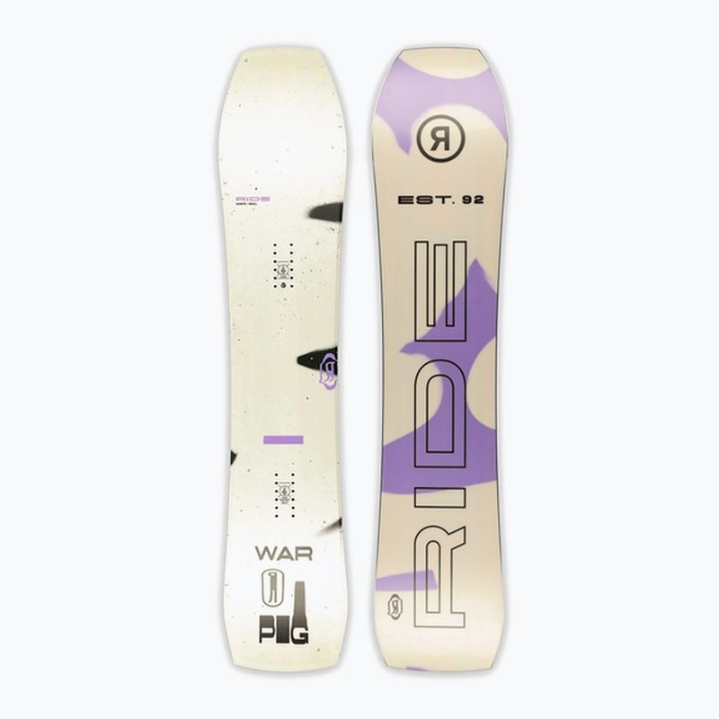 Snowboard RIDE Warpig bianco/viola 6