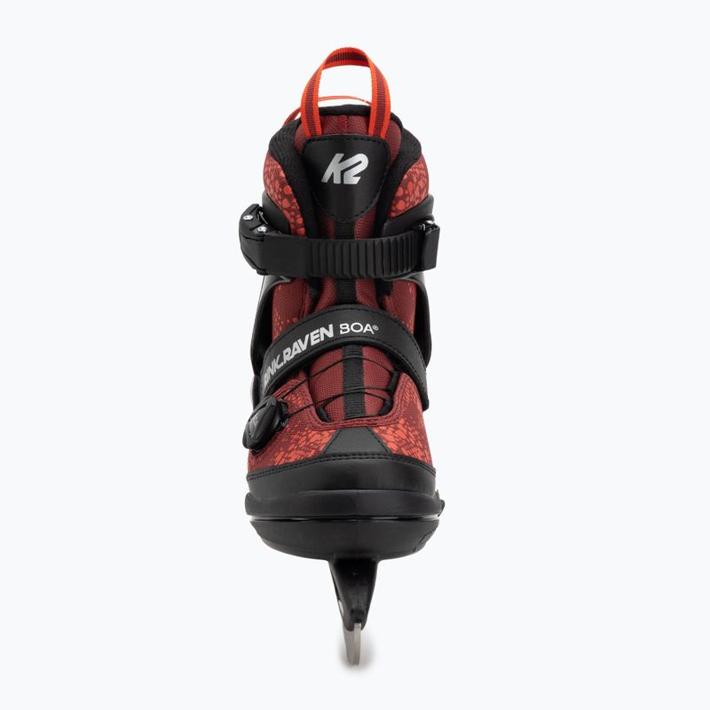 Pattini da ghiaccio ricreativi per bambini K2 Rink Raven Boa Jr red 4