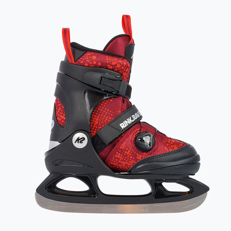 Pattini da ghiaccio ricreativi per bambini K2 Rink Raven Boa Jr red 2