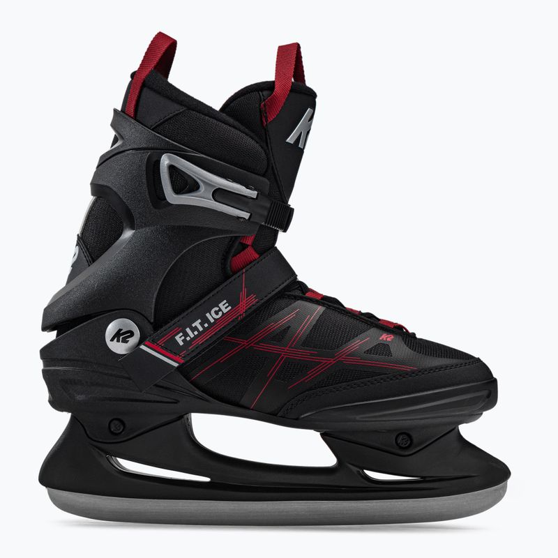 Pattini da uomo K2 F.I.T. Ice nero/rosso 2