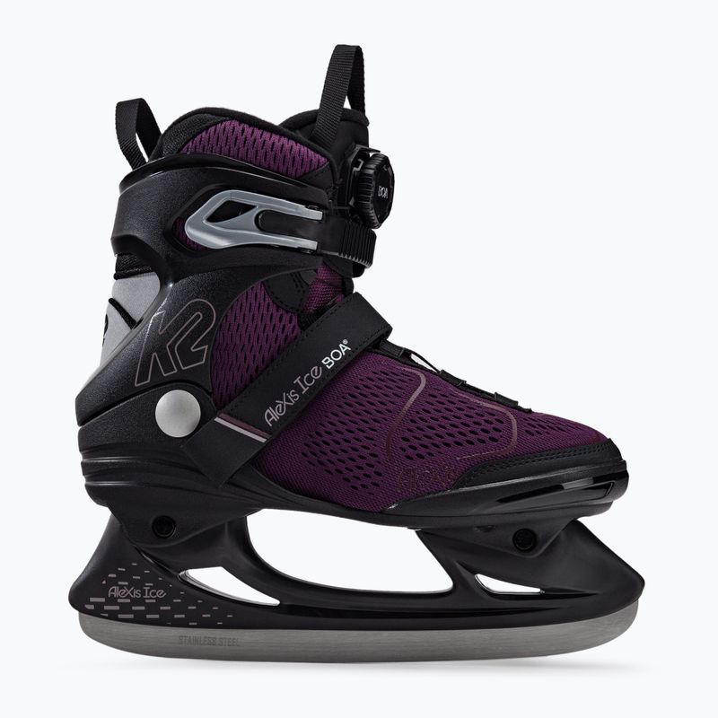 Pattini da donna K2 Alexis Ice Boa nero/viola 2