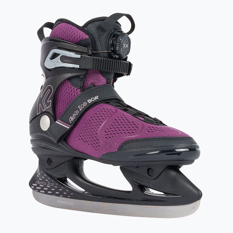Pattini da donna K2 Alexis Ice Boa nero/viola 9