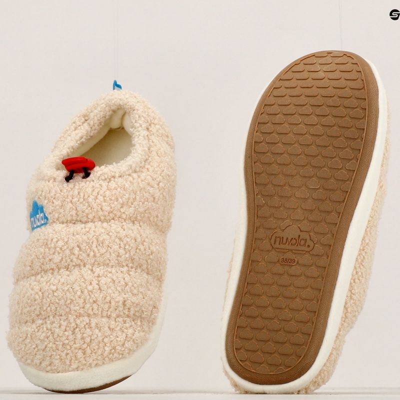 Nuvola Classic Pantofole invernali in crema di pecora 14