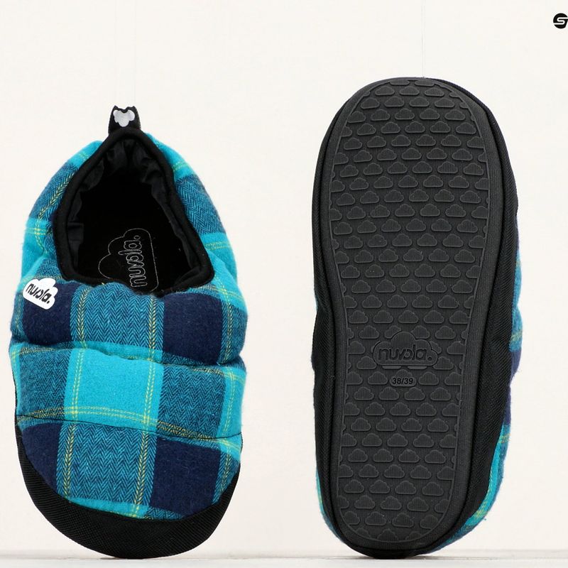 Nuvola Classic Scotland pantofole invernali turchese/blu 15