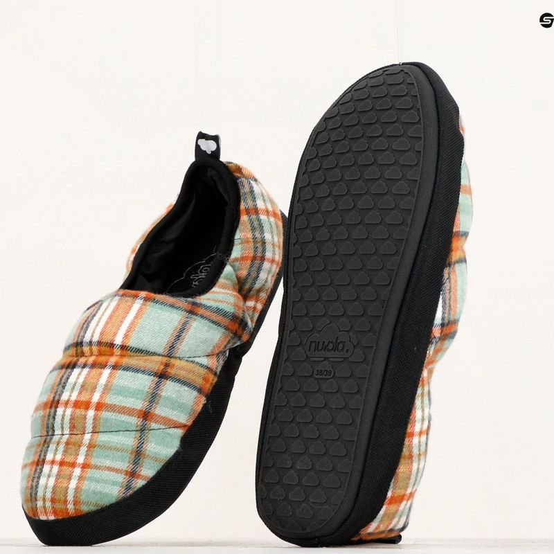 Pantofole invernali Nuvola Classic Scotland verde/arancione 15