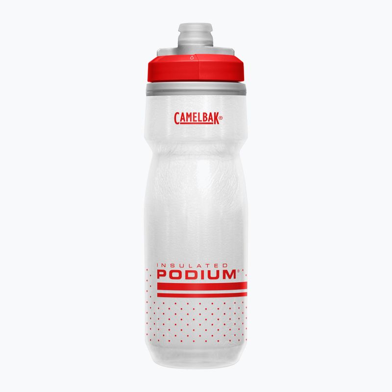 Borraccia CamelBak Podium Chill 620ml rosso fuoco/bianco per bicicletta