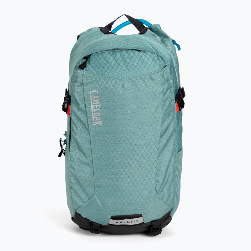 Zaino da ciclismo CamelBak M.U.L.E. Pro 14 da donna con serbatoio da 3 litri blu minerale/carbone