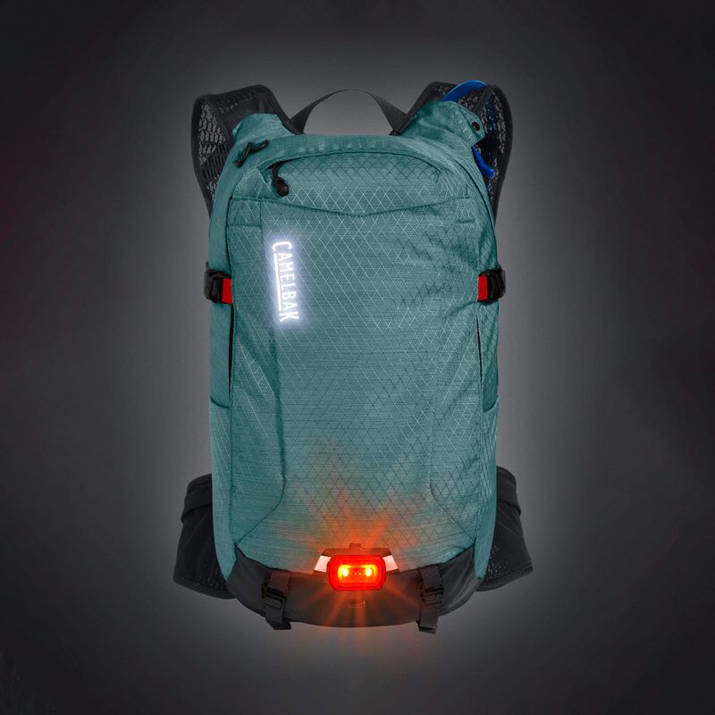 Zaino da ciclismo CamelBak M.U.L.E. Pro 14 da donna con serbatoio da 3 litri blu minerale/carbone 14