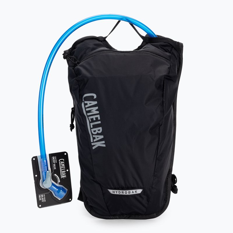 Zaino da bicicletta CamelBak Hydrobak Light 2,5 l con serbatoio da 1,5 l nero/argento