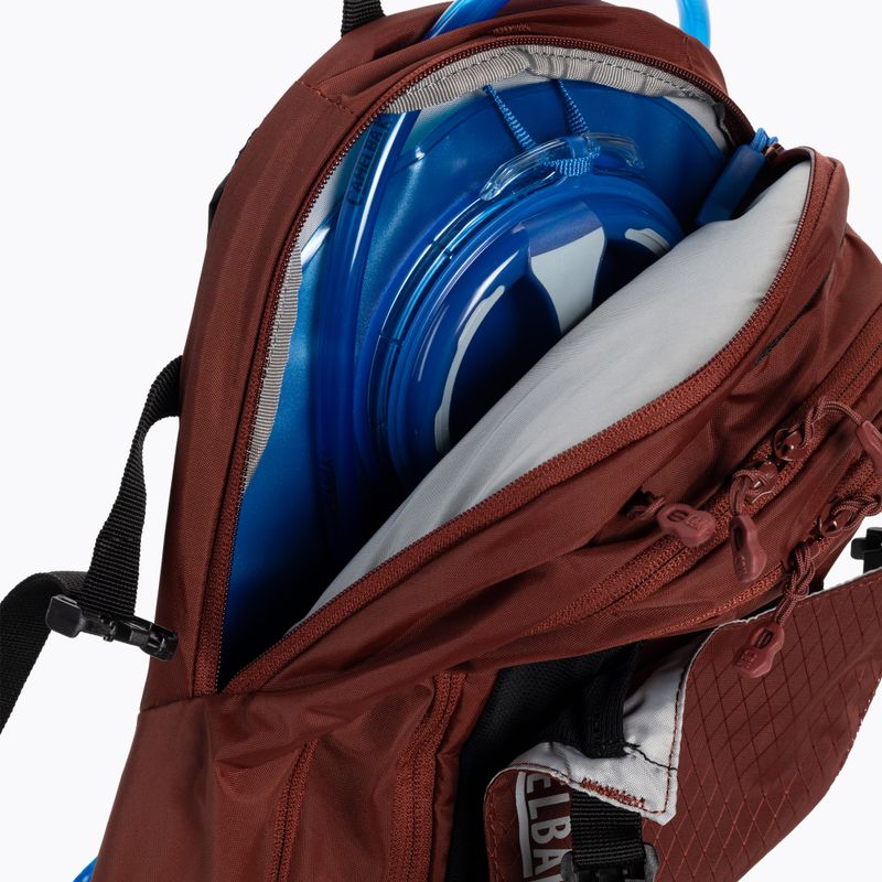 CamelBak M.U.L.E. Zaino da bicicletta da 12 l con vescica da 3 l cotto mattone/nero 6