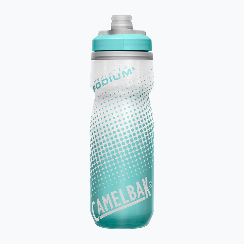 Borraccia per bicicletta CamelBak Podium Chill 620 ml grigio/verde a righe 3