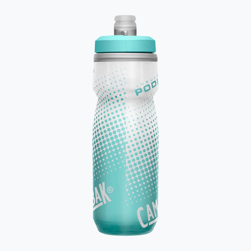 Borraccia per bicicletta CamelBak Podium Chill 620 ml grigio/verde a righe 4