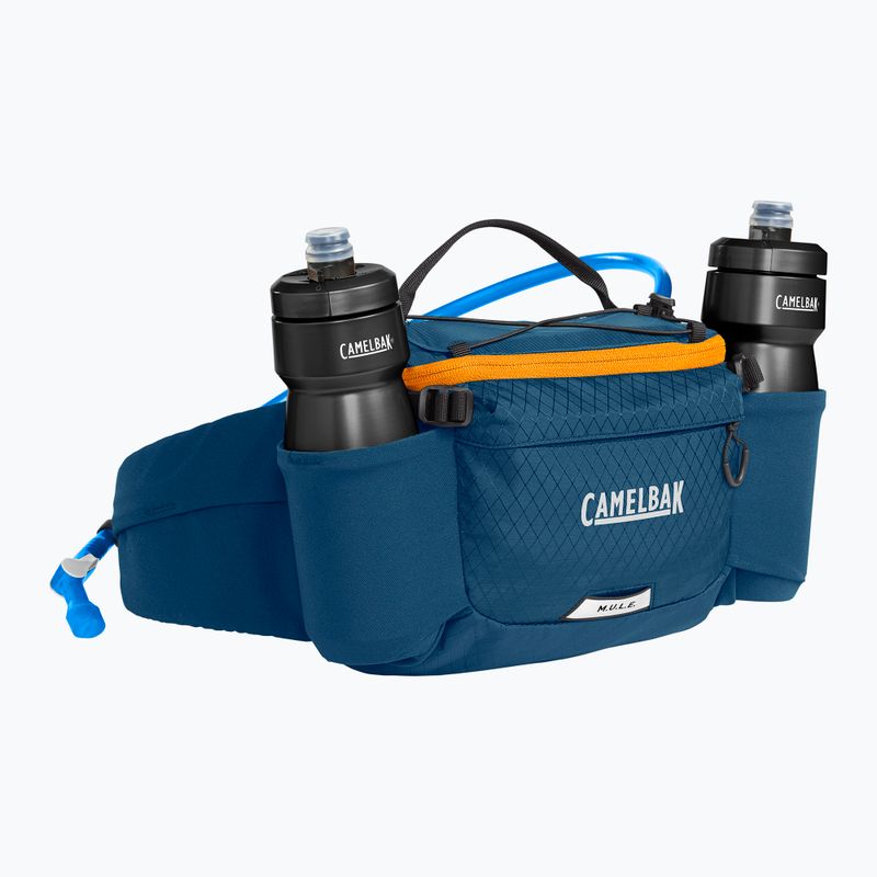 CamelBak M.U.L.E. 5 l Waist Pack Bike Kidney con bottiglia da 2,5 l gibraltar navy/arancio 5