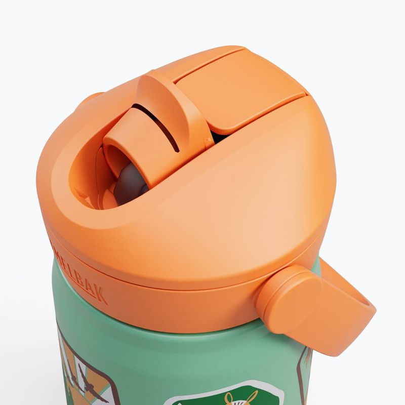CamelBak Thrive Flip Straw Kids Bottiglia termica isolata SST 350ml con distintivi da campo 3