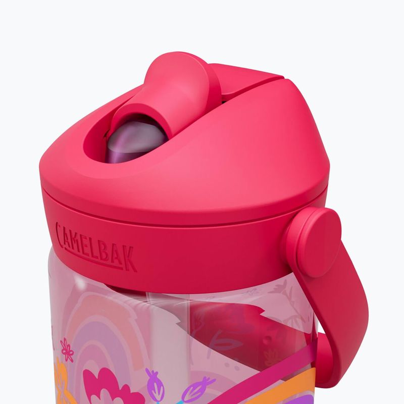 Bottiglia da viaggio CamelBak Thrive Flip Straw Kids 400ml arcobaleno floreale 4