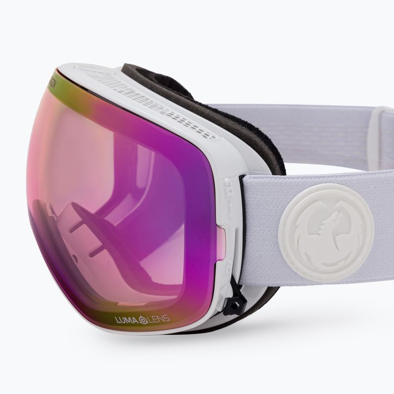 Occhiali da sci DRAGON X2S whiteout/lumalens pink ion/lumalens dark smoke 30786/7230195 7