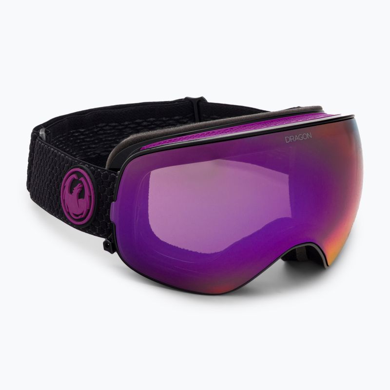 Occhiali da sci DRAGON X2S split/lumalens viola ion/lumalens ambra 30786/7230003 2