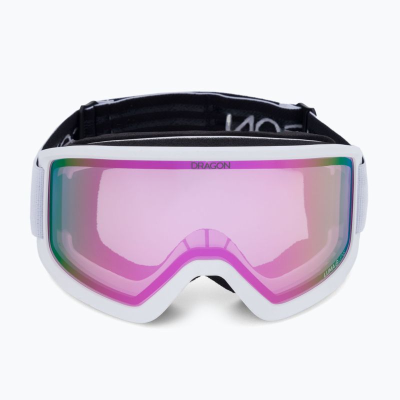Maschera da sci Dragon DX3 OTG white/Lumalens Pink Ion 2