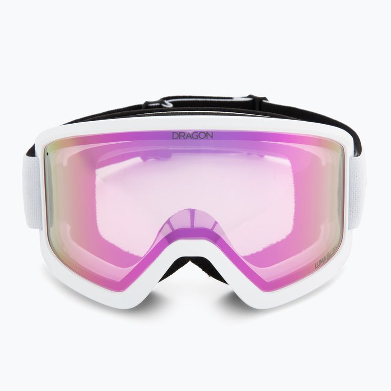 Maschera da sci Dragon DX3 OTG white/Lumalens Pink Ion 2