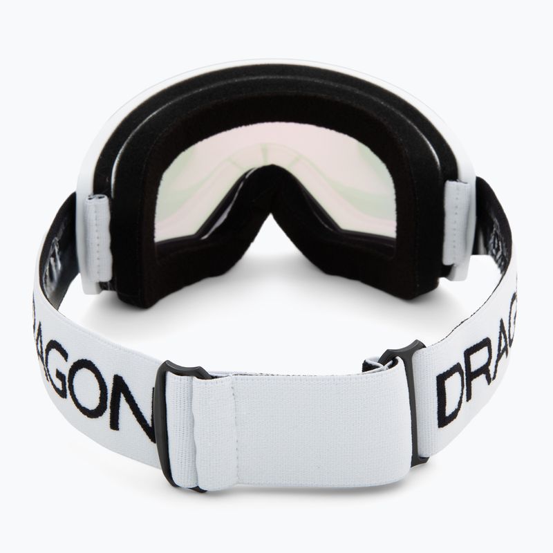 Maschera da sci Dragon DX3 OTG white/Lumalens Pink Ion 3