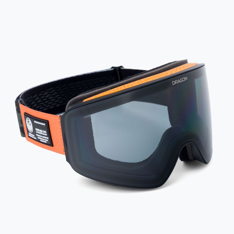 Occhiali da sci DRAGON PXV bush camo/lumalens dark smoke/lumalens amber 38280-310