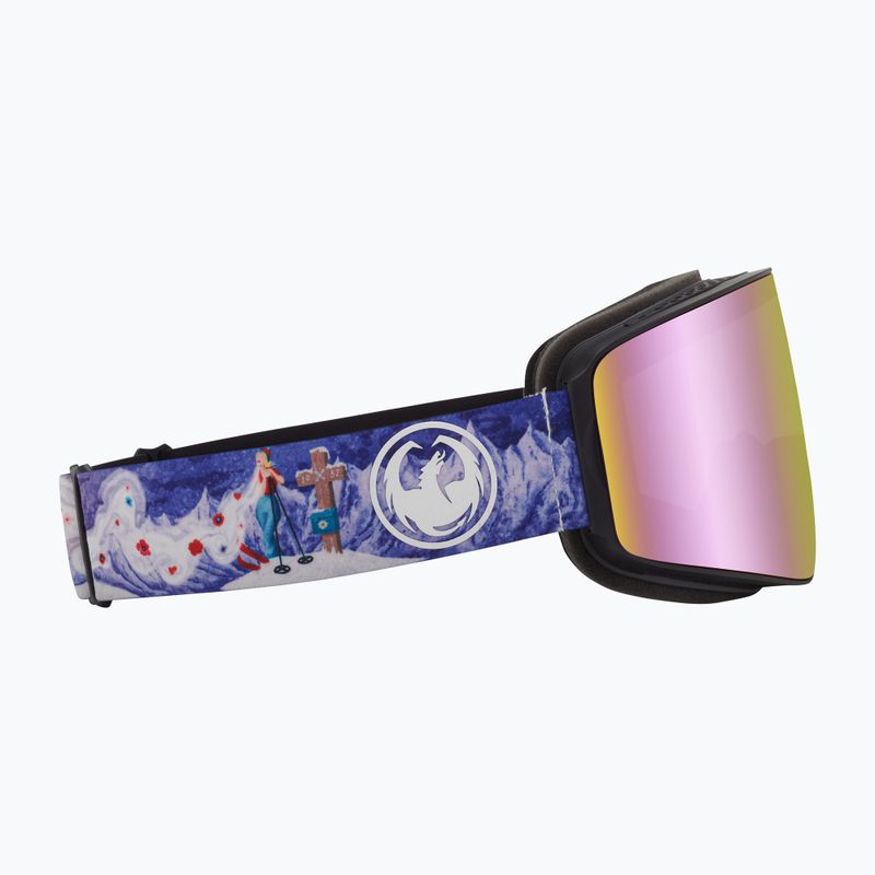 DRAGON PXV dennis renalter/lumalens pink ion/lumalens dark smoke occhiali da sci 38280/6534232 10