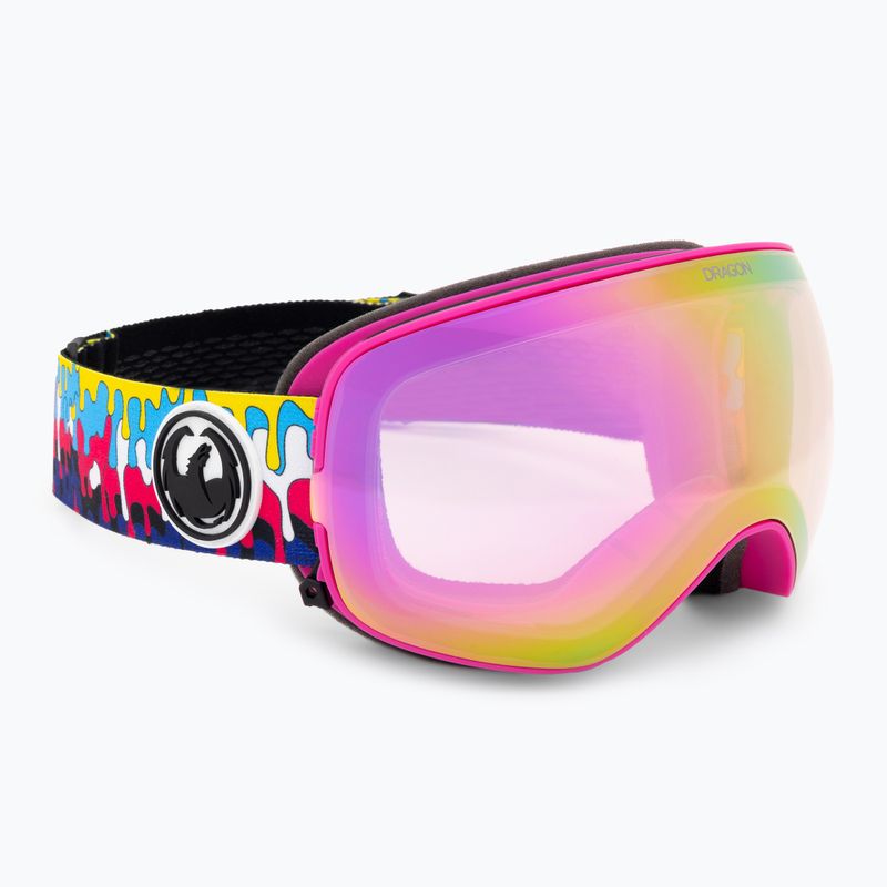 Occhiali da sci DRAGON X2S drip/lumalens pink ion/dark smoke 2