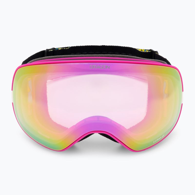 Occhiali da sci DRAGON X2S drip/lumalens pink ion/dark smoke 3
