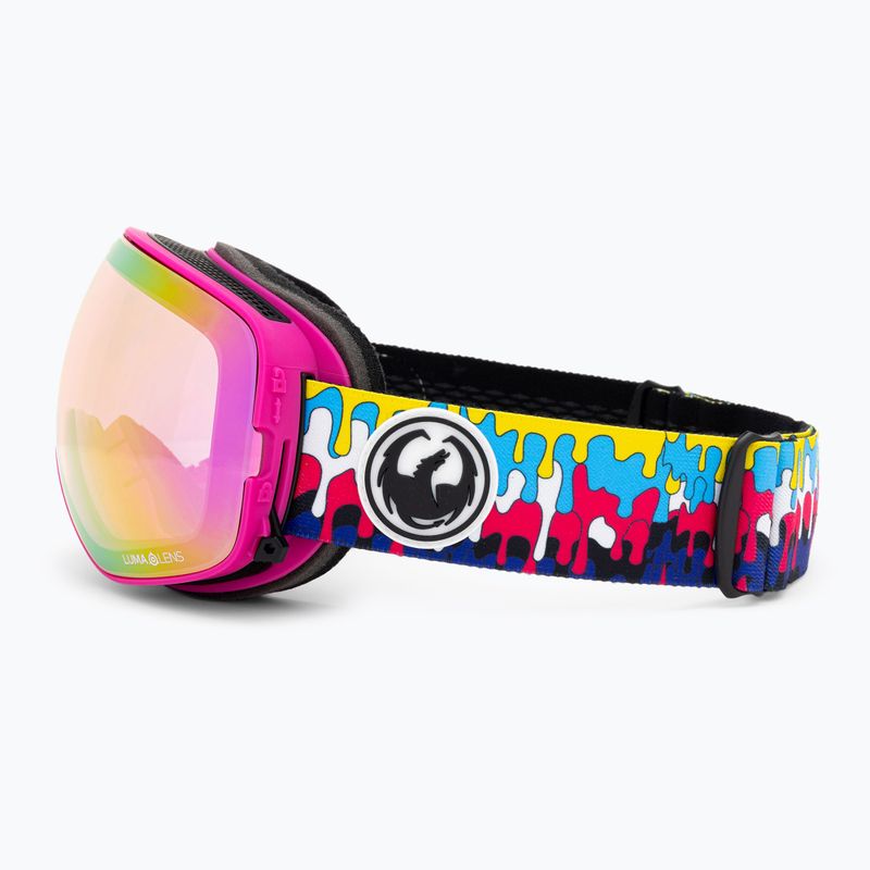 Occhiali da sci DRAGON X2S drip/lumalens pink ion/dark smoke 5