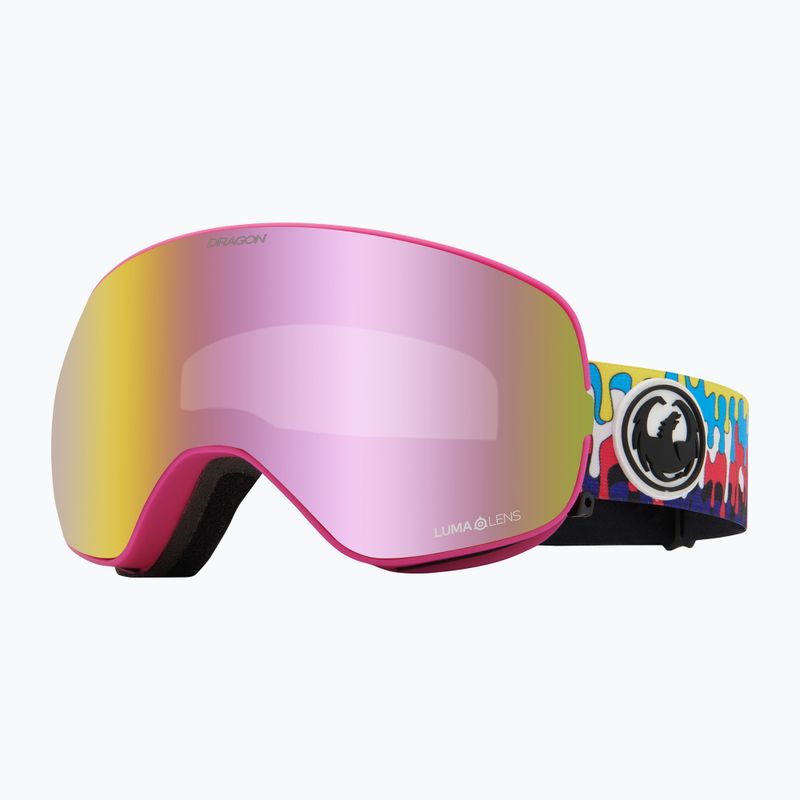 Occhiali da sci DRAGON X2S drip/lumalens pink ion/dark smoke 6