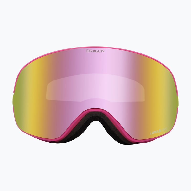 Occhiali da sci DRAGON X2S drip/lumalens pink ion/dark smoke 7